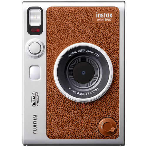 מצלמת פיתוח מיידי FUJIFILM INSTAX MINI EVO Hybrid Instant Camera (Brown)