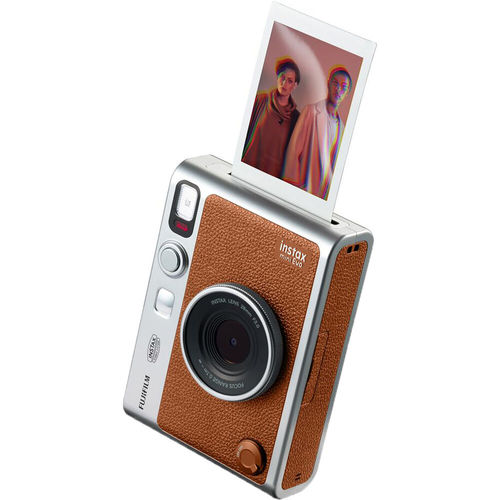 מצלמת פיתוח מיידי FUJIFILM INSTAX MINI EVO Hybrid Instant Camera (Brown)
