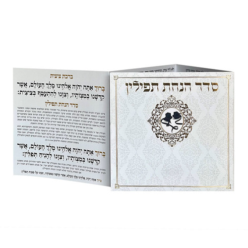 סדר הנחת תפילין - דגם תפילין