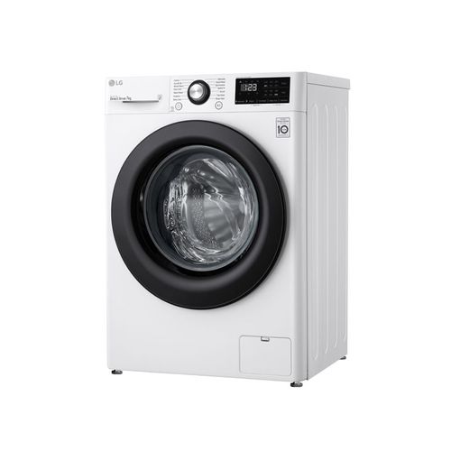 מכונת כביסה 7 קג דלת שחורה LG דגם F1607BDE