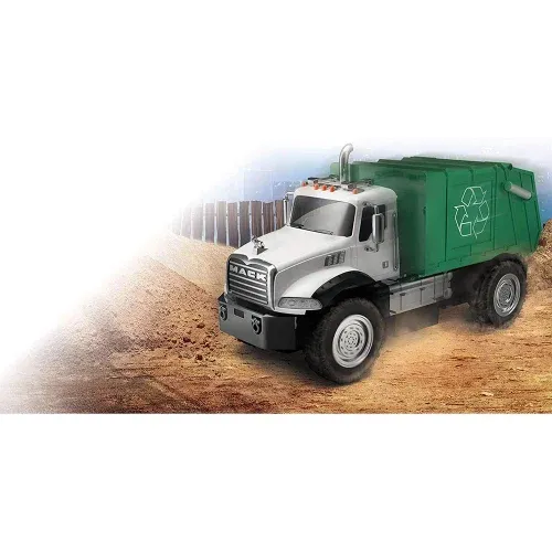 משאית מיחזור מאק על שלט - MAISTO GRANITE REFUSE TRUCK