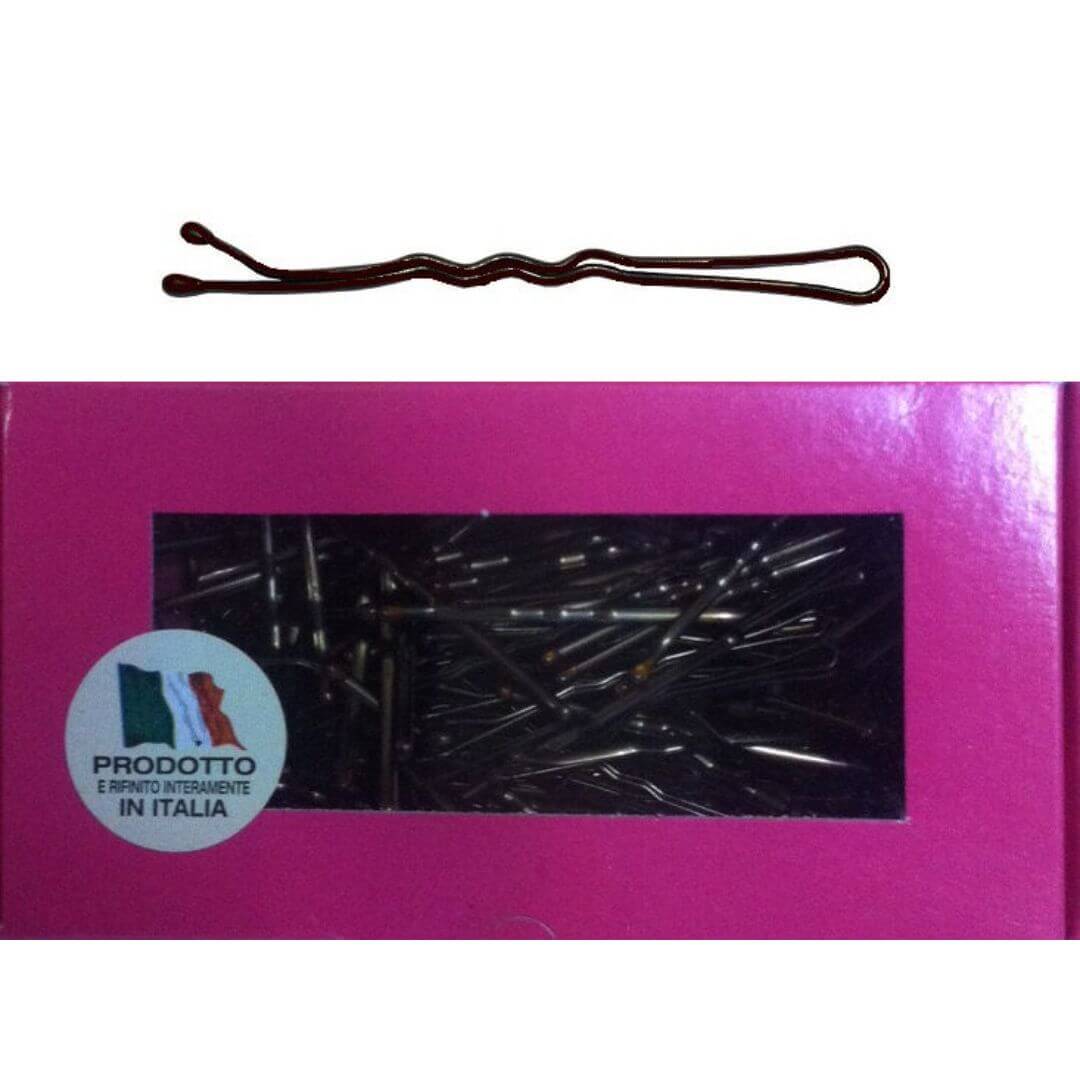 סיכות ראש 5 גל כפול חום/שחור
