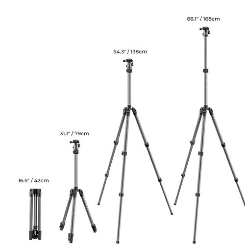 חצובה מקצועית K&F 09.122 168cm