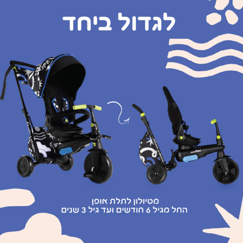 תלת אופן STR 7 בעיצוב KELLY ANNA מהדורה מוגבלת EXPLORE SMARTRIKE