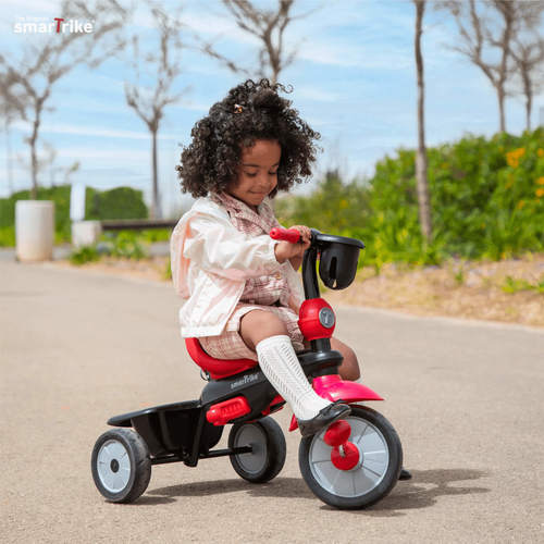 תלת אופן 4 ב 1 דגם סווינג Swing DLX - אדום SMARTRIKE