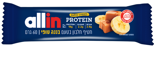חטיף חלבון בננה טופי ALLIN