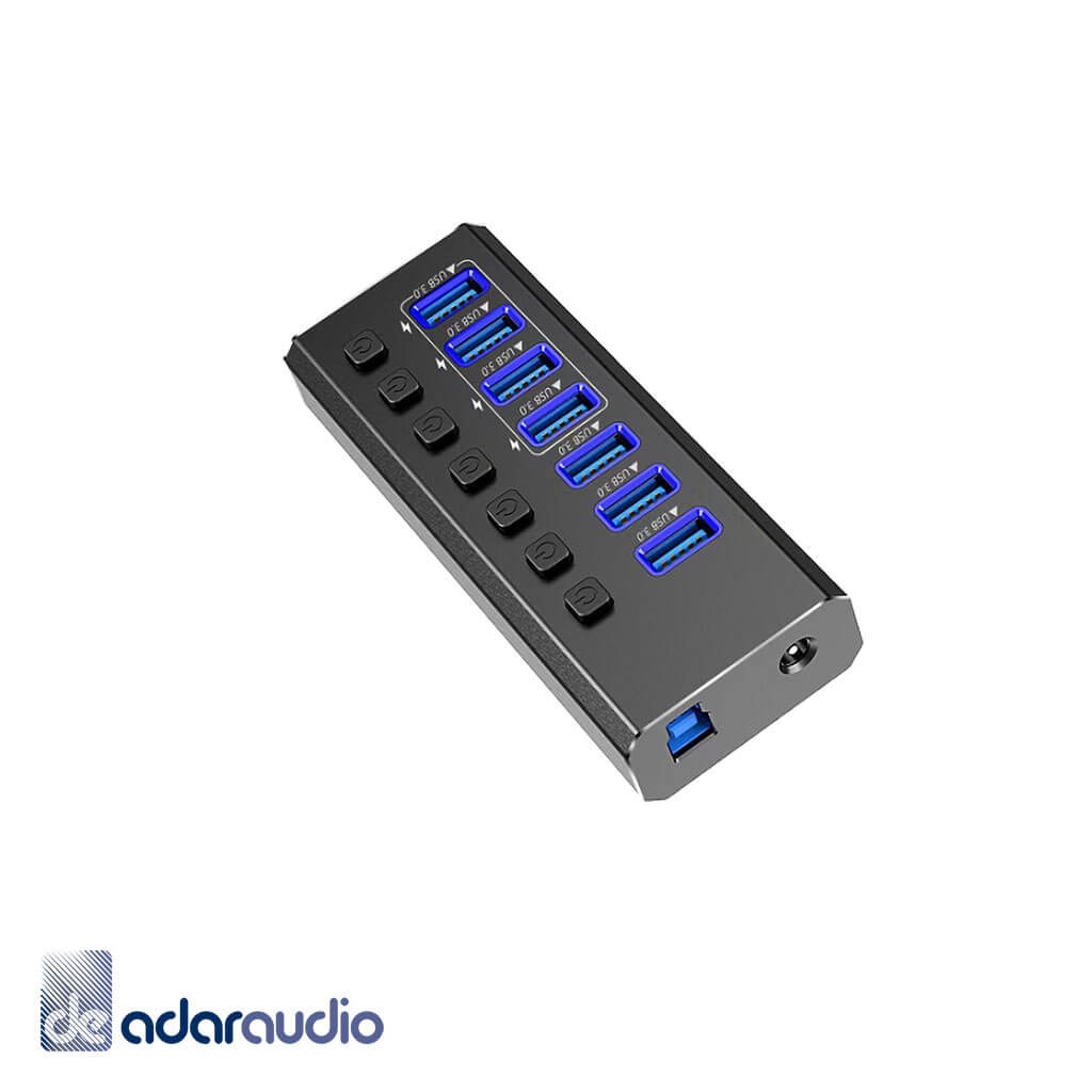 רכזת USB 3.0 עם 7 כניסות ולטעינה מהירה