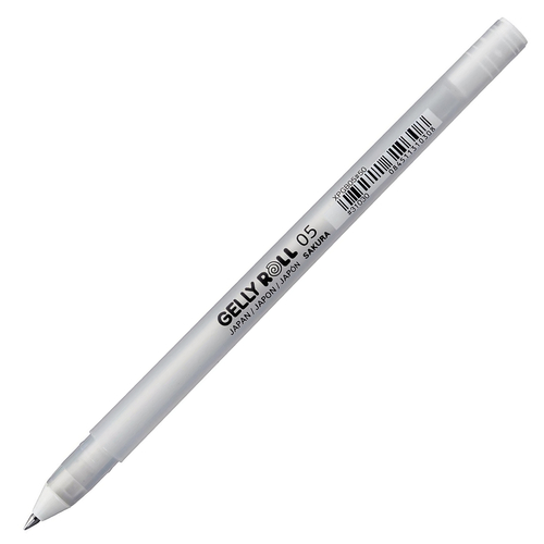 עט רולר לבן 0.5 SAKURA GELLY ROLL 