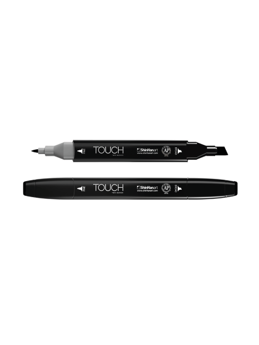 טוש אלכוהולי דו צדדיים TOUCH, שחור