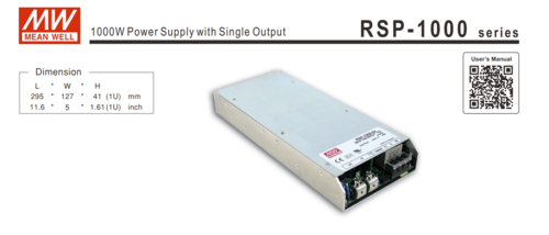 ספק כח שנאי 48V/1000W RSP MEANWELL
