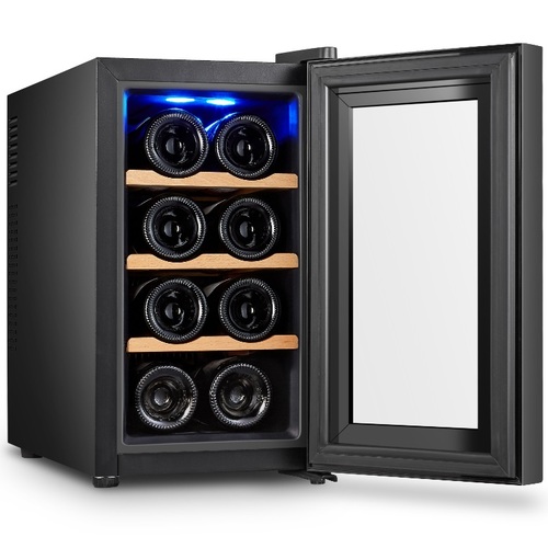 מקרר יין 8 בקבוקים דגם BCW25A מבית Luxor Premium צבע שחור
