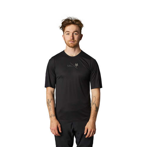 חולצת רכיבה קצרה פוקס שחור - FOX RACING FLEXAIR PRO SHORT SLEEVE JERSEY V23