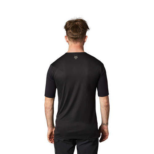 חולצת רכיבה קצרה פוקס שחור - FOX RACING FLEXAIR PRO SHORT SLEEVE JERSEY V23
