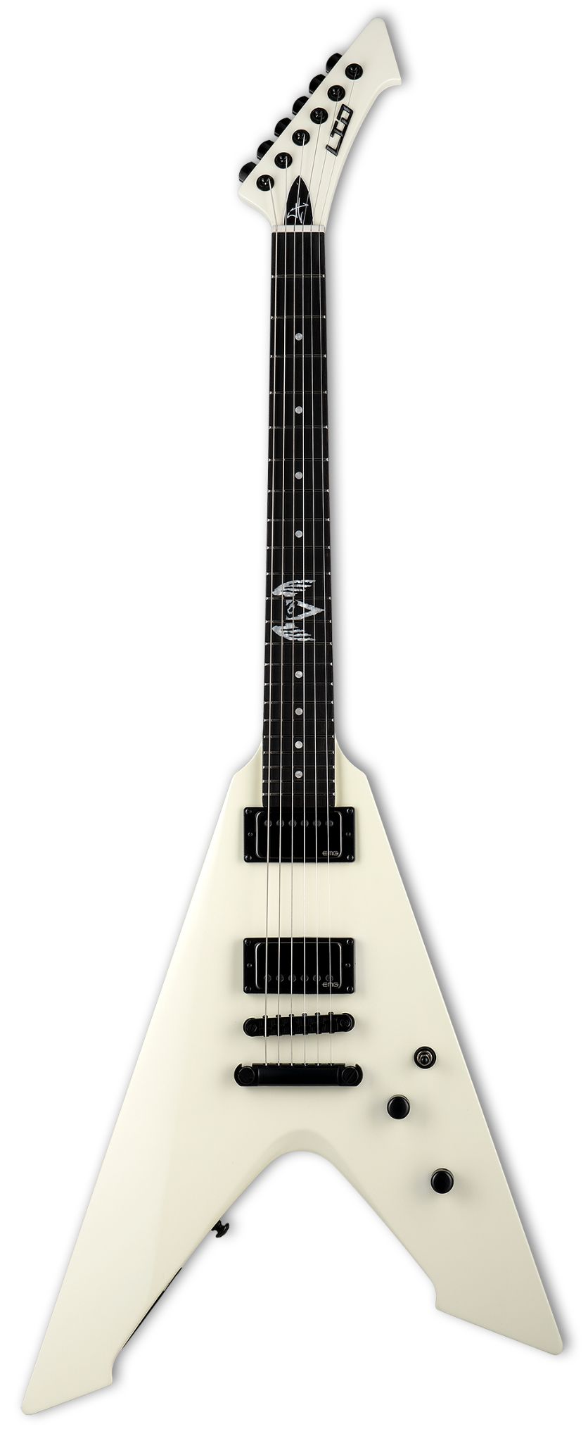 גיטרה חשמלית ESP LTD Vulture Olympic White