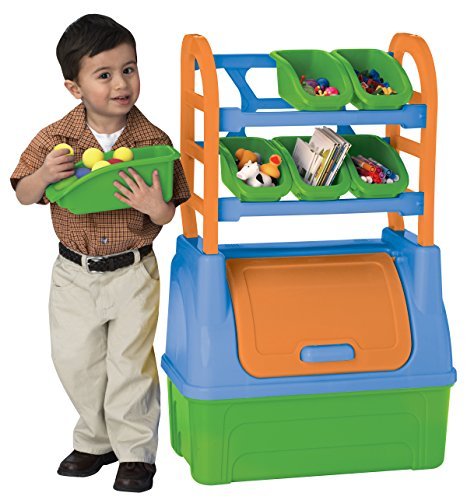 אירגונית מגירות ותא אחסון לחדר משחקים / ילדים - ורוד