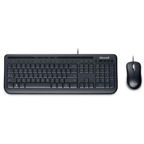 סט מקלדת ועכבר חוטי Microsoft 3J2-00040 Wired Desktop 600 for Business English/Hebrew/Russian