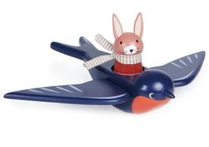 סוויפטי הסנונית וספאד הארנב הטייס - בובות עץ למשחקי דמיון וקישוט