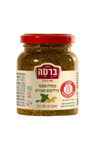 ממרח פסטו בזיליקום ואגוזים 190 גרם ברטה
