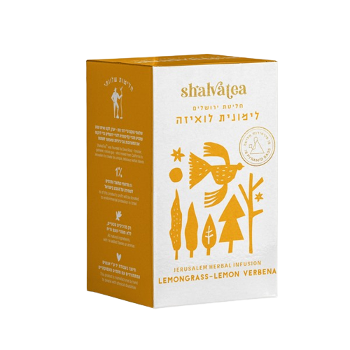 חליטת ירושלים לימונית לואיזה 18 שקיקיות פירמידה