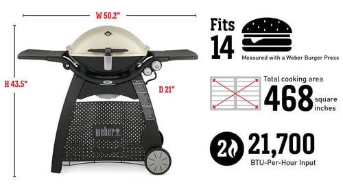 גריל וובר Q3200 שחור WEBER