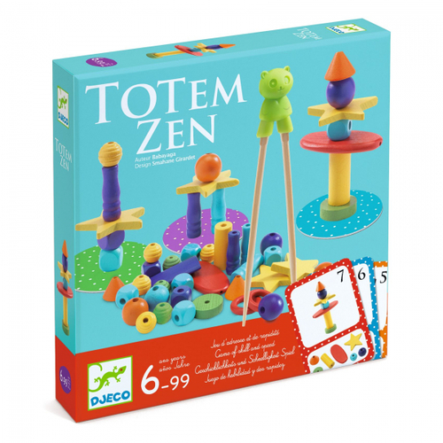 משחק זריזות ובנייה עם מקלות אכילה טוטם זן של ג'קו (Djeco)