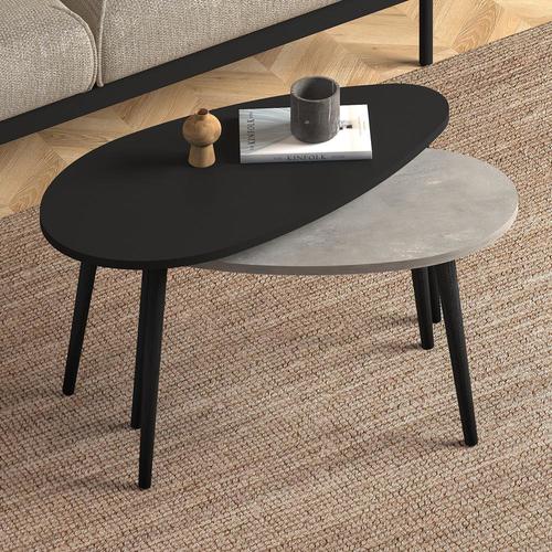 שחור בשילוב בטון