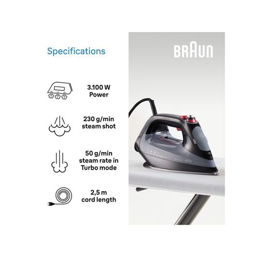 מגהץ אדים BRAUN דגם SI9281BK
