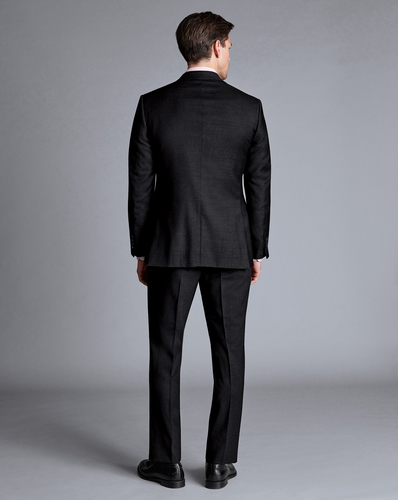 חליפה שחורה-3 חלקים  Natural Stretch Twill Suit - black