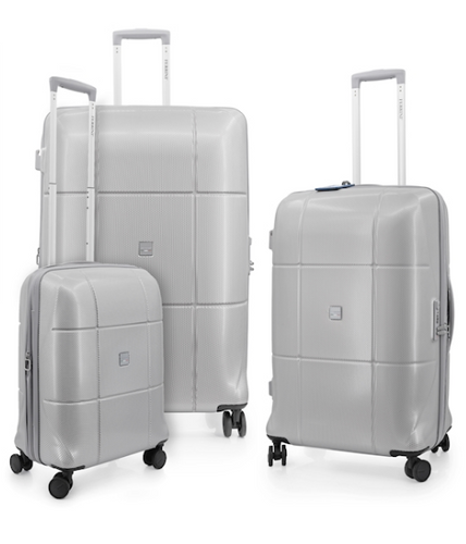 מזוודה קשיחה HIVE בצבע כסף גודל 29-  FERRINI SILVER F1