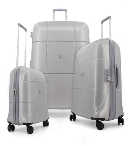 מזוודה קשיחה HIVE בצבע כסף גודל 29-  FERRINI SILVER F1