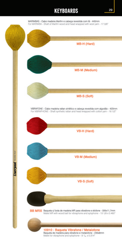 מקלות לויברפון VB H - Drumstick for Vibraphone - Hard מבית LIVERPOOL