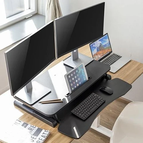 מתקן ארגונומי הכולל שולחן ומדף למקלדת LUMI  DWS28-02N 