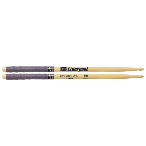 מקלות לתופים אחיזה מיוחדת Sensation Grip Series 5B Wooden Tip - Ivory מבית LIVERPOOL