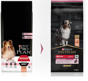פרופלאן Proplan סנסיטיב סלמון מדיום לעור רגיש 14 קג פרופלן