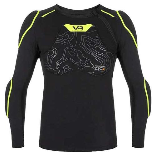 מגן גוף ארוך  שחור/ צהוב - VR EQUIPMENT MTB BODY GUARD D3O