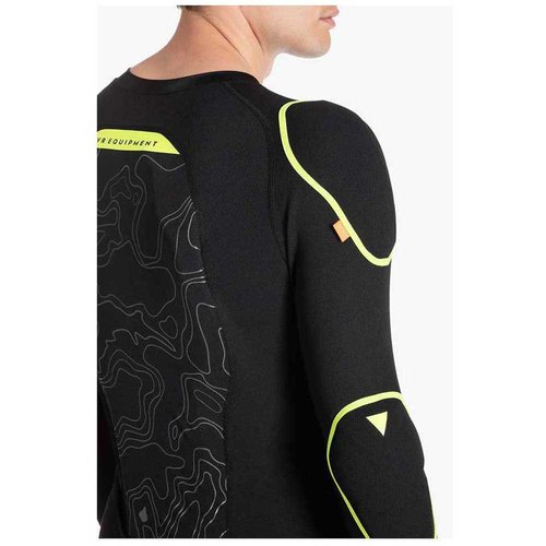 מגן גוף ארוך  שחור/ צהוב - VR EQUIPMENT MTB BODY GUARD D3O