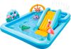 מרכז פעילות ובריכה מתנפחת מחולקת לילדים עם מגלשה, מזרקה, ו 6 כדורים - הרפתקאות בג'ונגל דגם 57161
