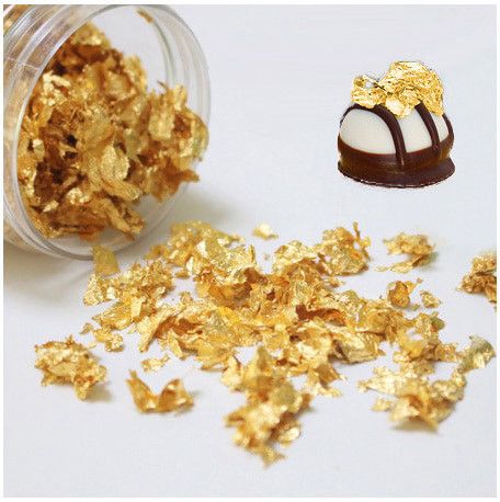 פתיתי זהב לקישוט  Edible gold flakes