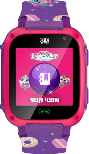 שעון טלפון חכם לילדים קידי ווטש 4G עם שיחות וידיאו, איתור GPS ויכולת שליטה של ההורים - רינבוקורן