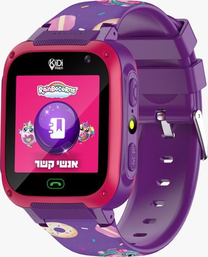 שעון טלפון חכם לילדים קידי ווטש 4G עם שיחות וידיאו, איתור GPS ויכולת שליטה של ההורים - רינבוקורן