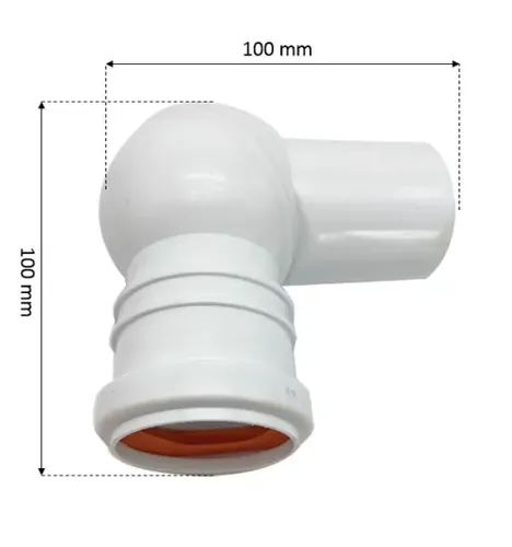 זווית פרק 360° מעלות קוטר 40 מ”מ (לבן)