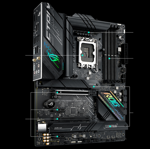 לוח ASUS ROG STRIX B660-F GAMING WIFI LGA1700 USB3.2 G2 DDR5 90MB18R0-M0EAY0