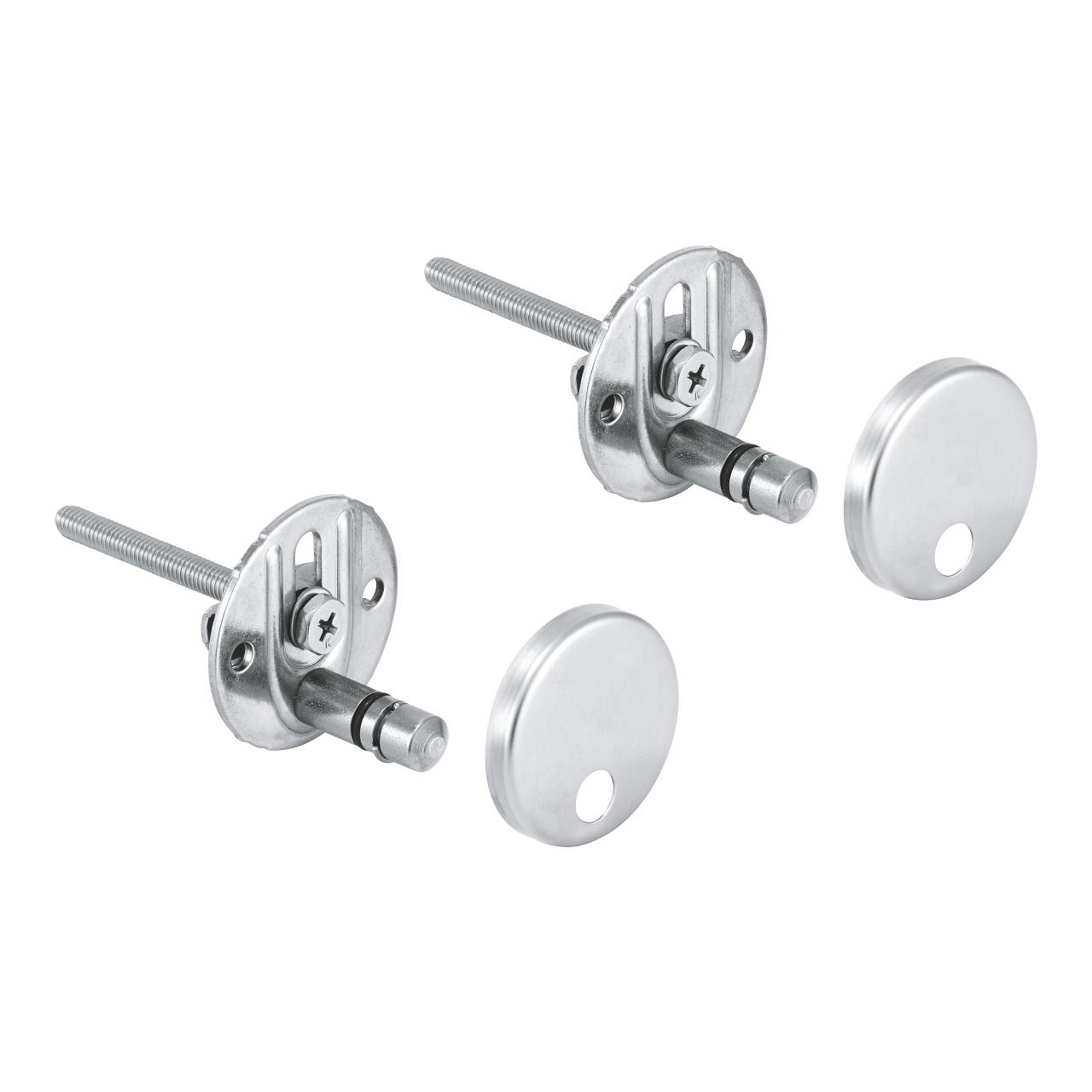 סט צירי מתכת גרואה 49529000 למושבי אסלה Bau Ceramic 
