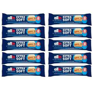 חטיפי חלבון שוקולד לבן בוטנים קרמל  EXTRA SOFT אול אין -10 יחידות