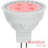 דיקרויקה 4 לדים 1 וואט אדום חיבור GU5.3 12V