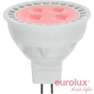 דיקרויקה 4 לדים 1 וואט אדום חיבור GU5.3 12V יורולוקס