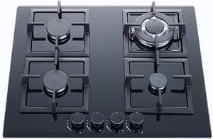 כיריים גז זכוכית 60 ס"מ מבית BLACKPUNT בלאקפונט דגם BL613 בלאופונקט