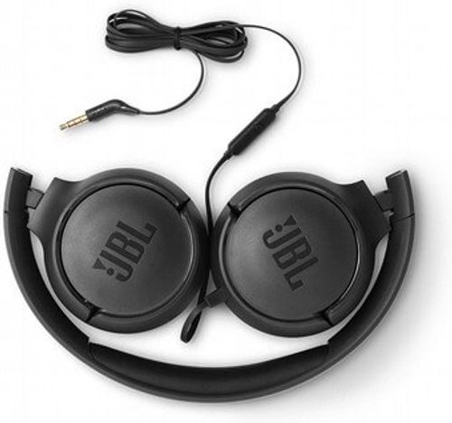 אוזניות JBL Tune T500 קשת חוטיות צבע כחול עם מיקרופון מובנה - אחריות מודן