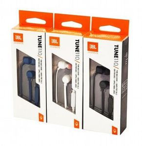 אוזניות JBL T110 - עם מיקרופון ושלט מובנים ע"ג הכבל - בצבעים שונים