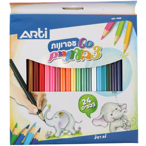 סט 24 עפרונות צבעוניים Arti